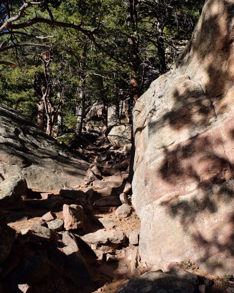 fern canyon trail boulder