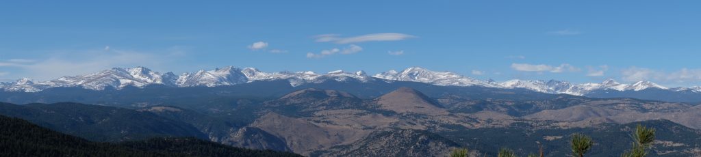 intercontinental divide view from bear peak hike